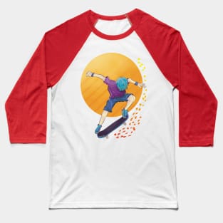 Skateboarding Baseball T-Shirt